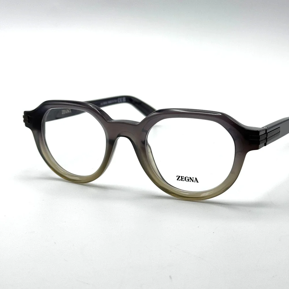 Ermenegildo Zegna Eyeglass Frames EZ5303 020 Gray Gradient Geometric 49-23-145